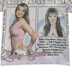 THE LEGENDARY MISS BRITNEY SPEARS Rhinestone Print Washed Tee 28884573