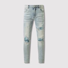 Amir* Blue Patch Jeans