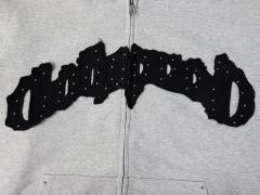 Beaded Embroidered Letter Hoodie & Pants Set 2 colors 28693925