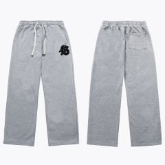 Beaded Embroidered Letter Hoodie & Pants Set 2 colors 28693925