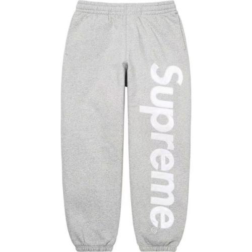 SUPREM* SATIN APPLIQUÉ APPLIQUE HOODED SWEATSHIRT HOODIE