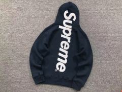 SUPREM* SATIN APPLIQUÉ APPLIQUE HOODED SWEATSHIRT HOODIE