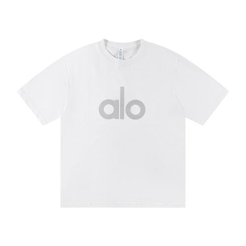 Alο Grey Reflective Font T-shirt