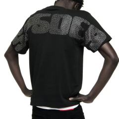 1:1 Top Quality Rhinestone Spider Web Graphic Tee