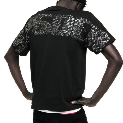 1:1 Top Quality Rhinestone Spider Web Graphic Tee