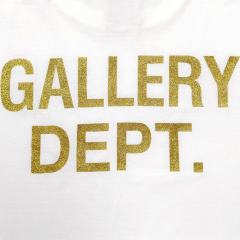 1:1 Top Quality Gallery Dept Back Gold Foil Basic Print Tee