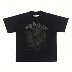 1:1 Top Quality Black Letters Black Mesh Black Print