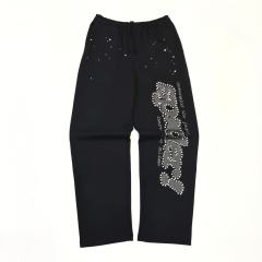 1:1 TOP Quality Reflective Big Star Print Hoodie & Pants Set