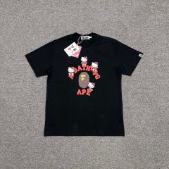 1:1 Quality Bape A Bathing Hello Kitty T-Shirt White Black