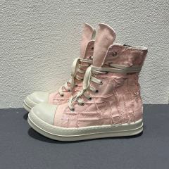 RO Fringe High-Top Canvas Platform Couple Shoes High White (US6-14)