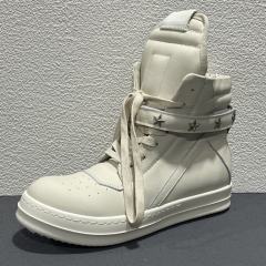RO Dark Tone Double Zipper Cream Platform High Top Men Shoes (US6-14)