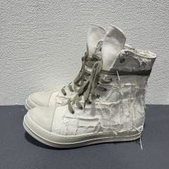 RO Fringe High-Top Canvas Platform Couple Shoes High White (US6-14)