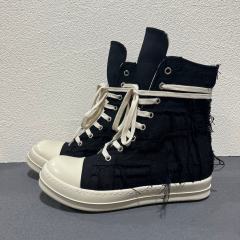 RO Fringe High-Top Canvas Platform Couple Shoes High White (US6-14)