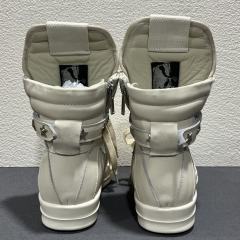 RO Dark Tone Double Zipper Cream Platform High Top Men Shoes (US6-14)