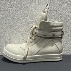 RO Dark Tone Double Zipper Cream Platform High Top Men Shoes (US6-14)