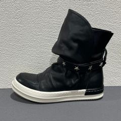 RO Top Layer Leather RO Dark Style Hat Shaped High Top Ankle Boots(US6-14)