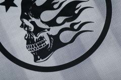 Gray Tone Skull Mesh Jersey Tee 29043144