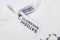 SATOSHI NAKAMOTO Vintage Studded Tee