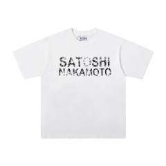 SATOSHI NAKAMOTO Vintage Studded Tee