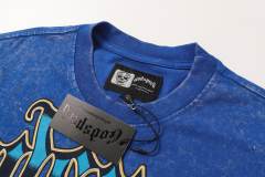 Blue New York night scene with Statue of Liberty vintage washed T-shirt 29035099