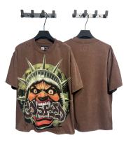 Rhinestone Logo God Statue Print Distressed Washed Version Tee 2 colors 28760692