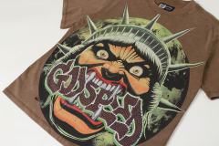 Rhinestone Logo God Statue Print Distressed Washed Version Tee 2 colors 28760692
