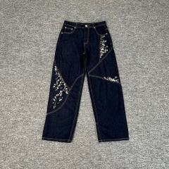 Derschutze Awakening V2 Loose Straight Ripped Denim Jeans