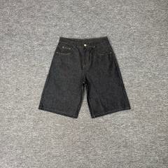 Derschutze American Street Heavyweight Embroidered Denim Shorts