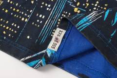 Blue New York night scene with Statue of Liberty vintage washed T-shirt 29035099