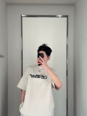1:1 Top Quality OW Inkjet Print Tee