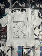 1:1 Top Quality OW Girl Embroidery Graphic T-shirt