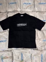 1:1 Top Quality OW Embroidery Arrow T-Shirt