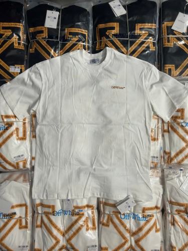 1:1 Top Quality OW Ruler Arrow Print T-shirt