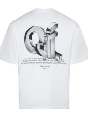 1:1 Top Quality OW 3D Embossed Logo Tee