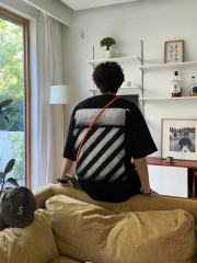 1:1 Top Quality OW Blurry Arrow Print Tee