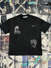 1:1 Top Quality OW Girl Embroidery Graphic T-shirt