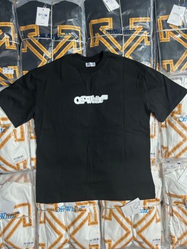 1:1 Top Quality OW Ink Wash Arrow Print T-shirt