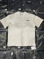 1:1 Top Quality OW Messy Embroidery Arrow T-shirt