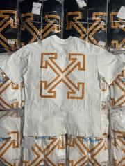 1:1 Top Quality OW Ruler Arrow Print T-shirt