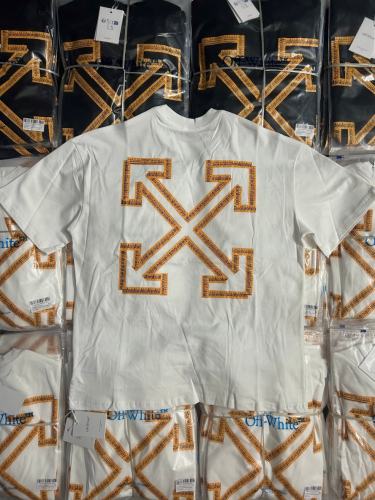 1:1 Top Quality OW Ruler Arrow Print T-shirt