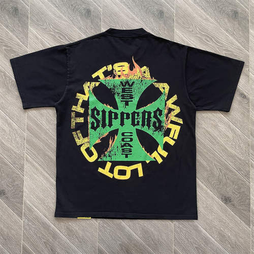 1:1 Quality That's A Awful Lot of Cough Syrup Motorcycle Print Black Tee