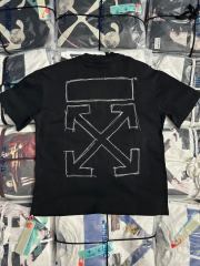 1:1 Top Quality OW Girl Embroidery Graphic T-shirt
