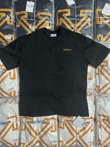 1:1 Top Quality OW Ruler Arrow Print T-shirt