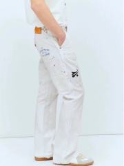 Gallery Dept. Paint Splatter Distressed Flare Carpenter Jeans