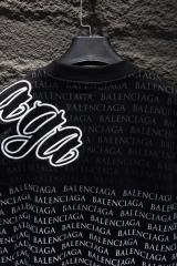 BLCG Pink Drip Gothic Logo Embroidered Black T-shirt