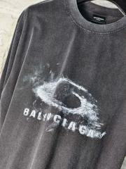 BLCG Vintage Washed Print Black Tee