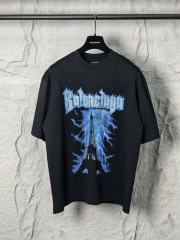 BLCG Eiffel Tower Lightning Print Black Tee