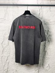 BLCG Red Logo Washed Black Tee