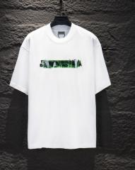 BLCG Green Tape Print Logo White T-shirt