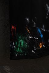 BLCG Graffiti Paint Splatter Print Oversized Cotton T-shirt